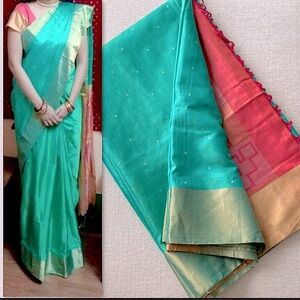 Pure silk saree (Please like only if interested to buy)